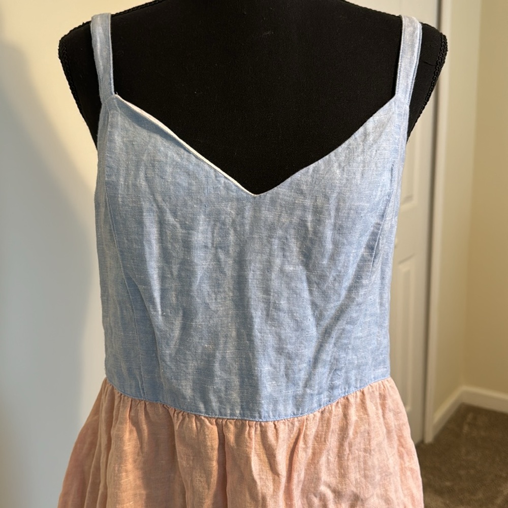 Cynthia Rowley linen colorful dress L - Picture 2 of 6